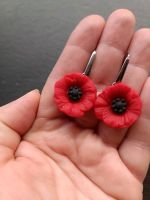 Edelstahl Ohrringe "Mohn", leicht. Unikat Kr. Altötting - Unterneukirchen Vorschau