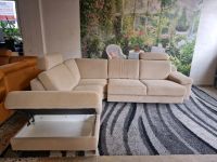 Hukla Ecksofa HU-SC17022 Enoa sand N1704 Aquaclean, Microfaser, Bettkasten, motorisch verstellbare Sitzbank, Hartholz, Stahlwellenunterfederung. Hukla Polster bis zu -80% der UVP. Nordrhein-Westfalen - Hagen Vorschau