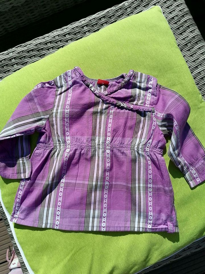 S-Oliver Baby Bluse, lila kariert in Brüggen