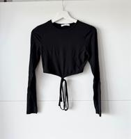 ASOS Oberteil Crop Shirt mit Schnürung schwarz S 36 Bayern - Fürth Vorschau