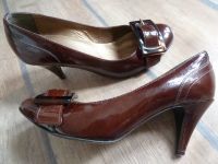 Pumps 39 Lackleder braun 39 Studio Schnalle Damenschuhe Leder Düsseldorf - Friedrichstadt Vorschau