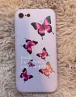 Handyhülle mit Schmetterling Muster für IPhone SE 2020 Sachsen - Langenweißbach Vorschau