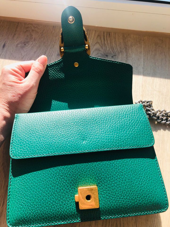 Gucci GG  Dionysos-Tasche aus grünem Leder in Düsseldorf