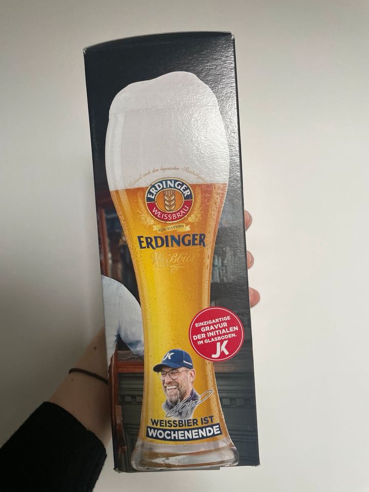 Weizen Glas (Bier) Jürgen Klopp Limited Fanglas Erdinger in Centrum