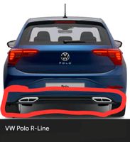 VW Polo 6 R - Line Heckdiffusor Stoßstange hinten Auspuffblende Leipzig - Engelsdorf Vorschau