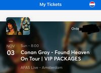 Conan Gray VIP Ticket Amsterdam 3.November Saarland - Kleinblittersdorf Vorschau