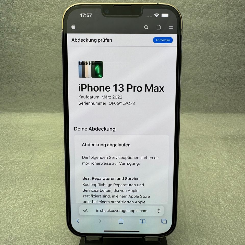 Apple iPhone 13 Pro Max - 128GB - Gold (Ohne Simlock) in Ettlingen