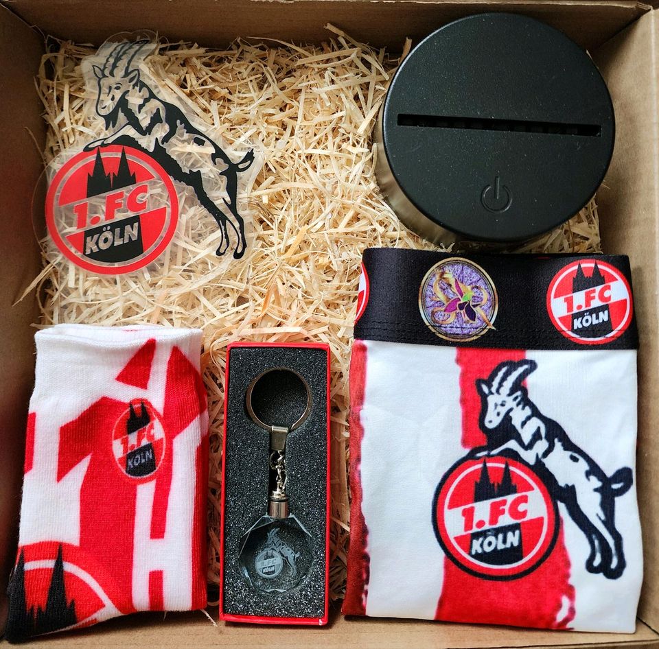 1. FC Köln Geschenkbox Geschenkset Giftbox  4-teilig in Düsseldorf