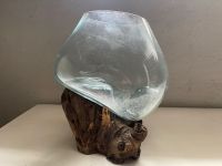 Große Wurzelholzvase Glasvase Vase Glas geschmolzen Skulptur Deko Niedersachsen - Hessisch Oldendorf Vorschau
