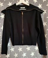 Zara Damen Strick Jacke Langarm Schwarz Reißverschluss Gold L Neu Sachsen-Anhalt - Wernigerode Vorschau
