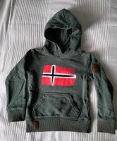 Trollkids Trondheim Sweater 116 waldgrün Hoodie Baumwolle Hessen - Gießen Vorschau