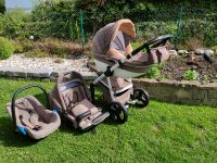 Set Kinderwagen mit Buggyaufsatz und Babyschale. Thüringen - Hörselberg-Hainich Vorschau