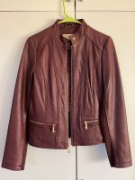 Michael Kors Burgund Lederjacke Wiesbaden - Delkenheim Vorschau