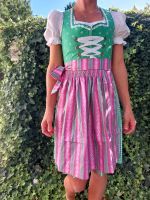 Chiemseer Dirndl&Tracht Dirdl Gr.34 Mididirdl grün rosa Bayern - Gstadt Vorschau