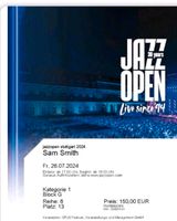 Sam Smith, Stuttgart,Jazzopen, 26.7.24, 2 Sitzplätze Nordrhein-Westfalen - Kamp-Lintfort Vorschau