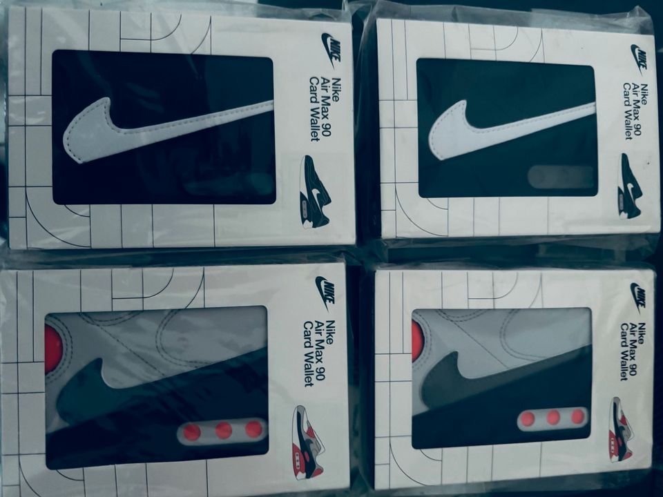 Nike Icon Air Max 90 Cardholder/Wallet Schwarz Rot Weiß Grau in Kiel