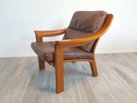 Poul Jeppesen Danish Design Vintage Sessel Easy Chair Leder Teak Hessen - Limburg Vorschau