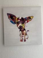 Wandbild Hund, 50cm x 50cm x 3,5cm Hessen - Marburg Vorschau