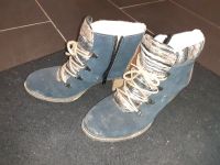 Rieker Stiefeletten blau beige Baden-Württemberg - Kandern Vorschau