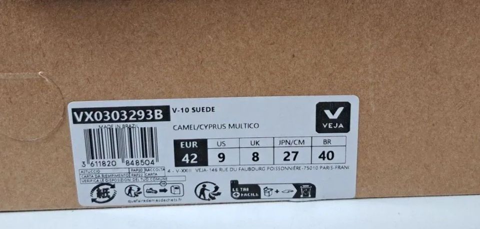 Veja V-10 Sneaker low Schuhe Braun Gr. 42 NEU in Minden