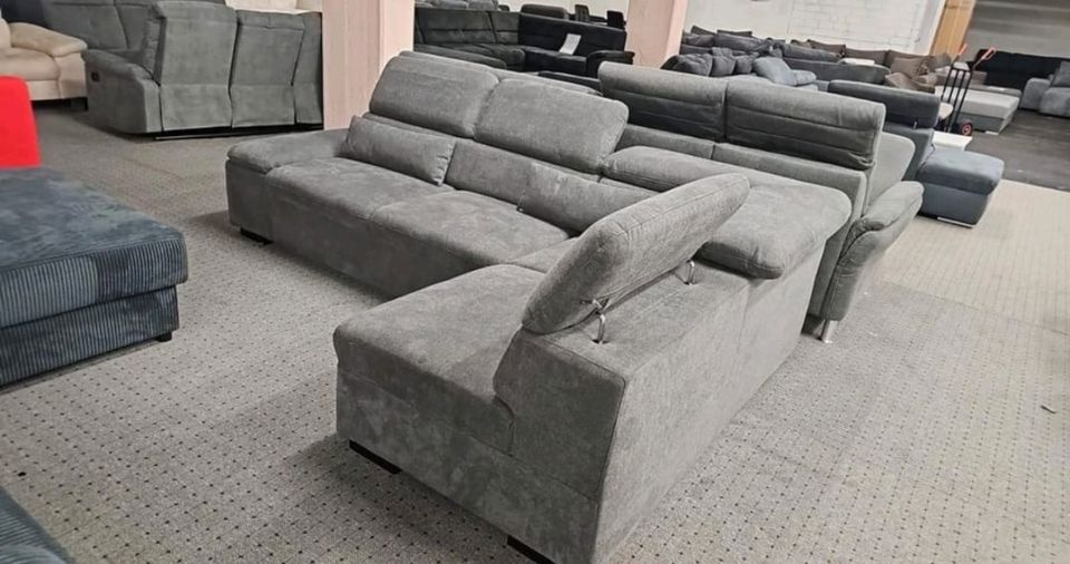 Ecksofa, Sofa, Couch inkl Kopfteilverstellung in Frankfurt am Main