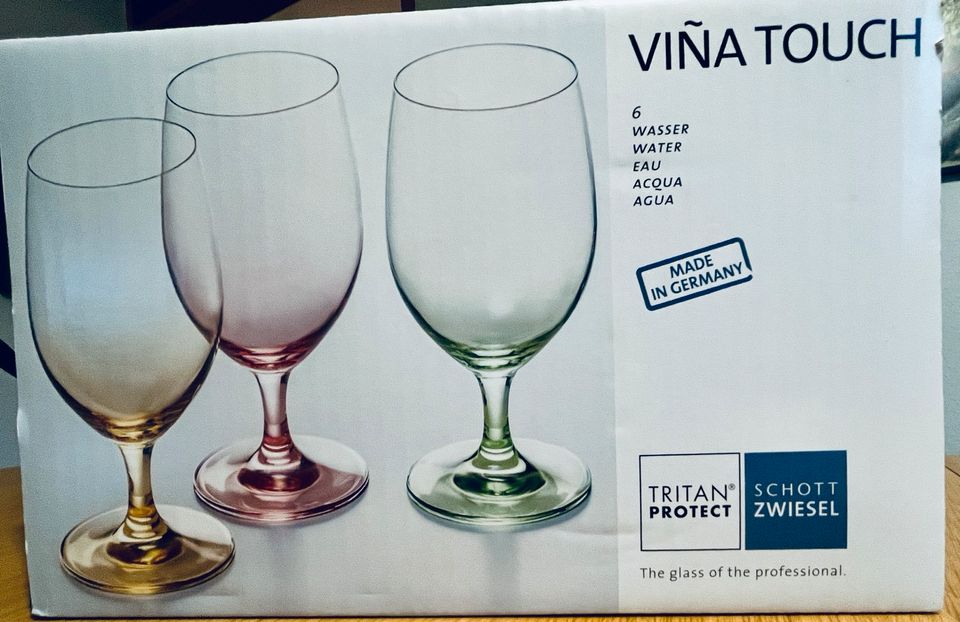 6 edle Wassergläser Serie Vina Touch von Schott Zwiesel in Elfershausen