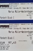Biete 2x Tickets Marius Müller-Westernhagen Leipzig 16.05.24 Sitz Leipzig - Leipzig, Zentrum-Nord Vorschau