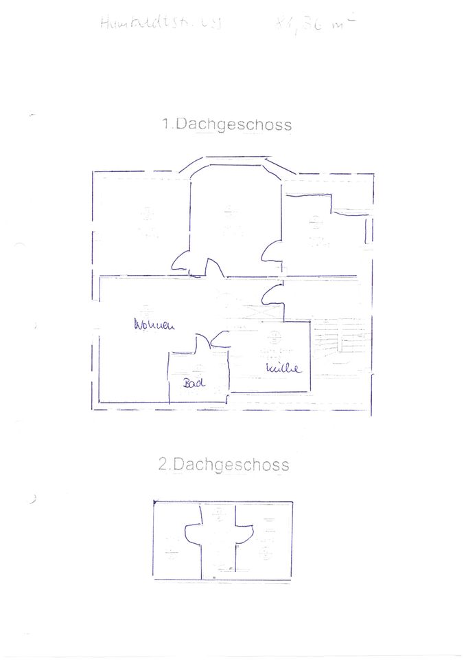 4,5 Zimmer! Schöne Dachgeschosswohnung mit ausgebautem Spitzboden in Gotha