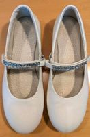 Kommunionschuhe Spangenschuhe Ballerina weiß, Gr. 34, mit Glitzer Bayern - Aindling Vorschau