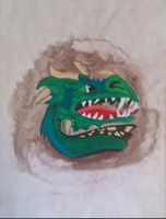 Acryl Bild ca.30 x 40 cm * Drache * Kinderzimmer SONDERPREIS Bayern - Ottobeuren Vorschau