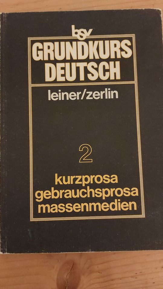 Grundkurs Deutsch Band 2 – bsv – Kurzprosa Gebrauchsprosa Massenm in Würzburg