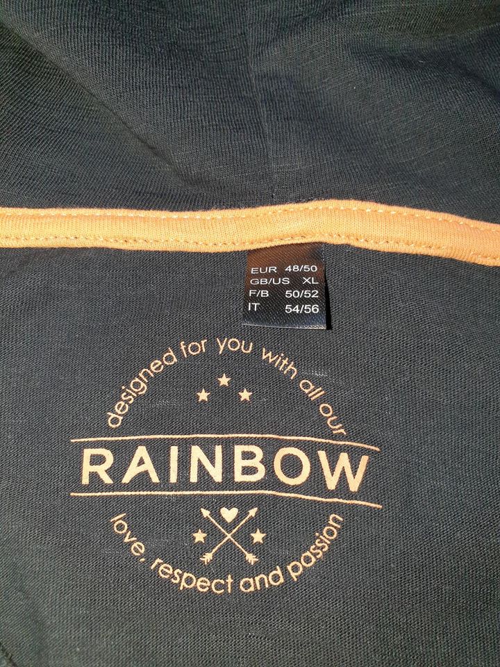 Rainbow Hoodie Sweatshirt Gr. 48/ 50 dünner Pullover Pulli Sommer in Röllbach