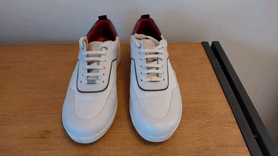 Hugo Boss Sneaker Weiß Leder in Halle