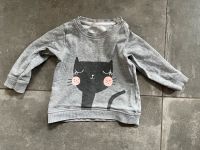Sweatshirt Pullover Größe 80 H&M grau Katze Nordrhein-Westfalen - Euskirchen Vorschau