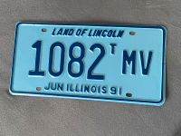 Autoschild Schild Metallschild USA Illinois Lincoln Kiel - Hassee-Vieburg Vorschau