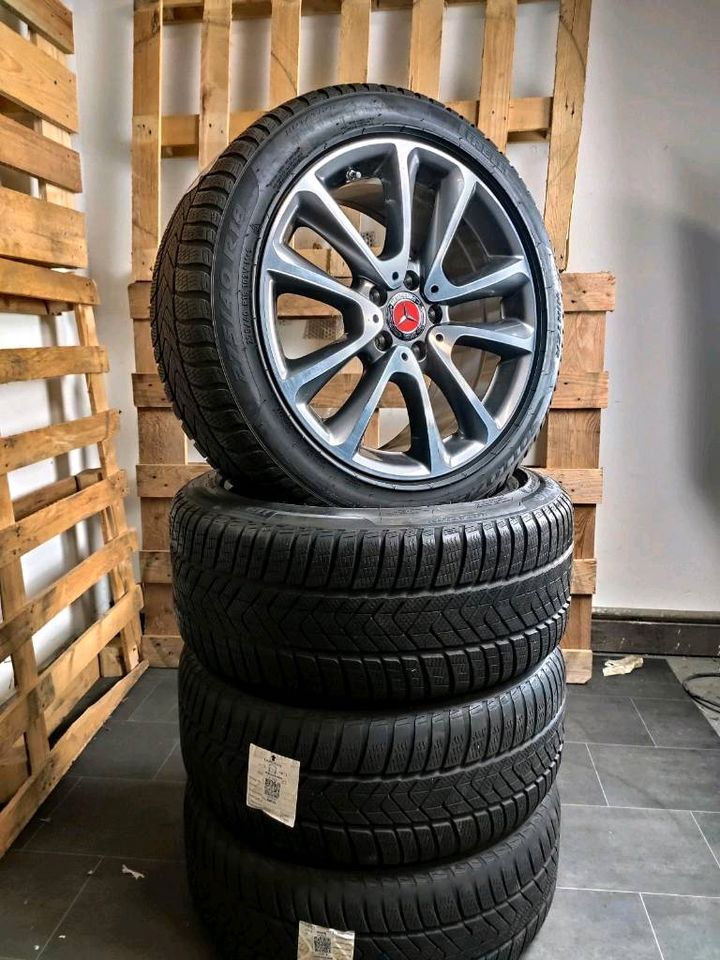 ✓ MERCEDES E300de W213 275/40 R18  E-KLASSE WINTERRÄDER FELGEN in Herten