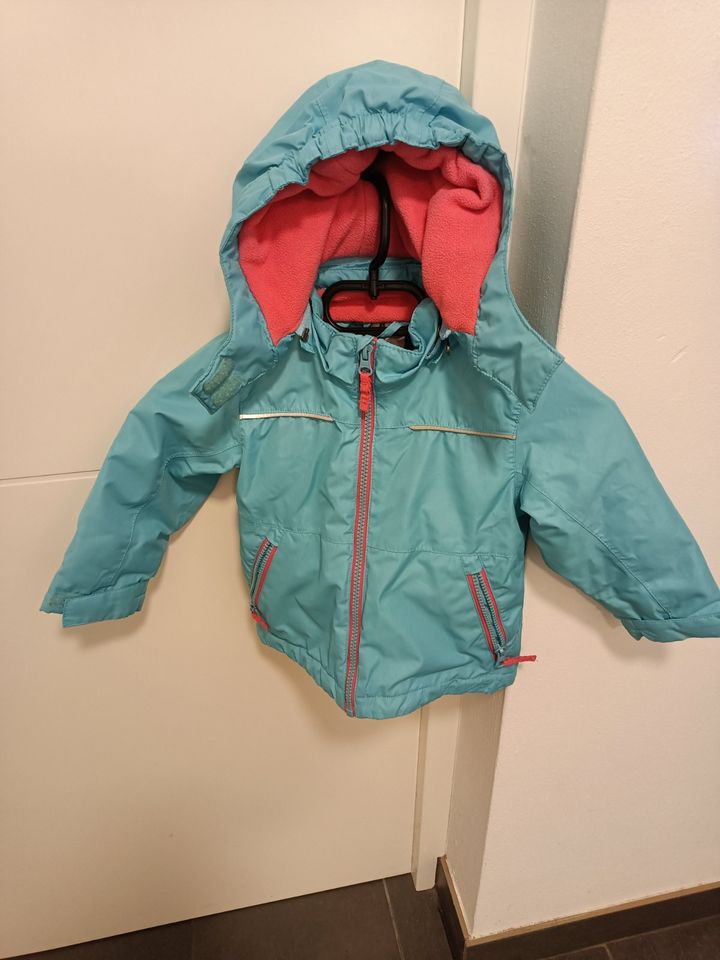 Schnee Jacke Ski Jacke gefüttert hellblau/pink Gr. 86/92 Papagino in Saarbrücken