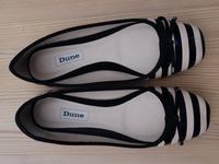 Dune Ballerina schwarz/beige Größe 39 Wuppertal - Ronsdorf Vorschau