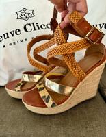 Designer high heel Sandalette wedges boho hippie Ibiza Frankfurt am Main - Gutleutviertel Vorschau