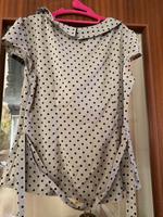 Damen beige Bluse schwarz gepunktet Gr 46 von H&M Wandsbek - Hamburg Marienthal Vorschau