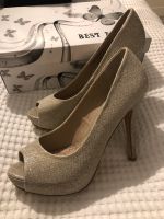 Pumps High Heel Highheel Dqmenschuh Silber Glitzer Gr 38 NEU Baden-Württemberg - Loßburg Vorschau