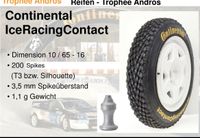 Spike Reifen 10/65-16 Zoll Conti IceRacing Contact 3 Baden-Württemberg - Adelmannsfelden Vorschau