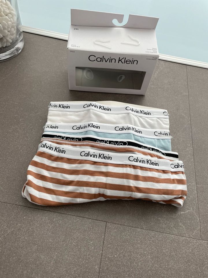 Calvin Klein Tanga 3er Pack • Gr. XXL • Neuware in Mönchengladbach