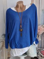 3tlg Longsleeve Tunika 38 40 42 Top Kette blau weiss Italy NEU Nordrhein-Westfalen - Mönchengladbach Vorschau