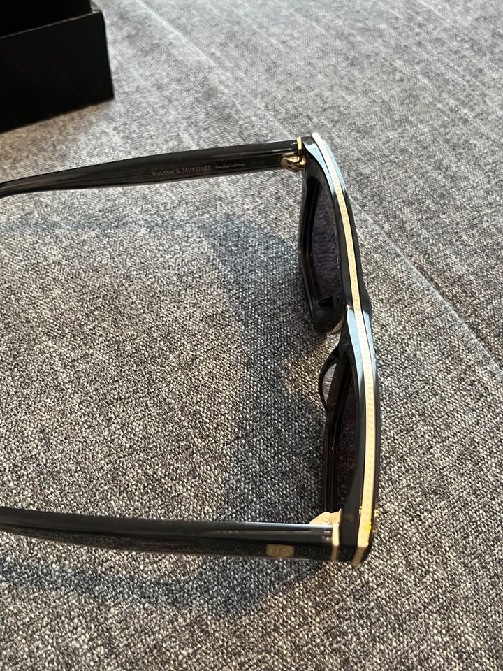 Walton & Mortimer Luxus Designer Sonnenbrille 18k Gold NEU OVP in Sankt Augustin