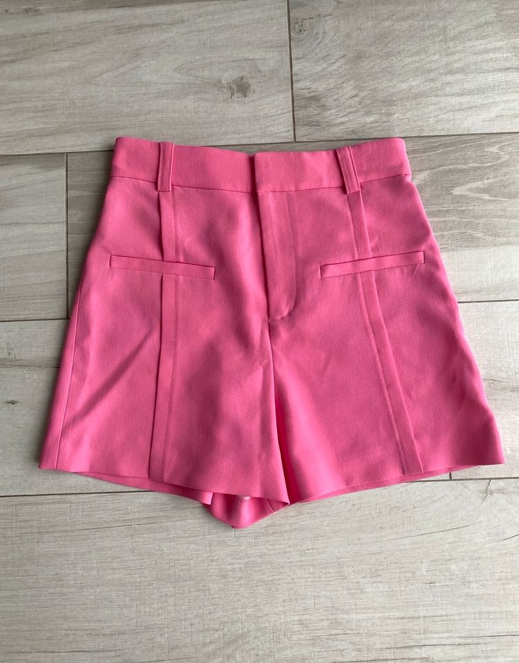 Zara Highwaist Pants hot pink neu in Roth