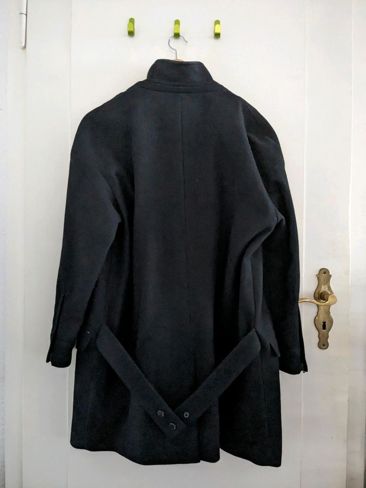 Asymmetrischer Mantel Wollmantel schwarz Calvin Klein Jeans coat in Berlin