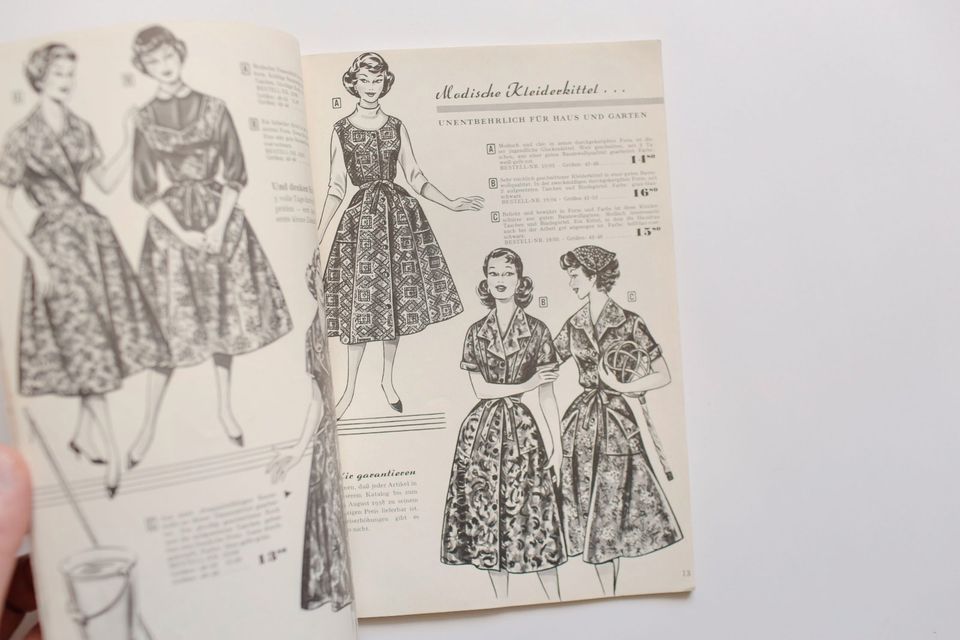 KATALOG Alster-Versand 50s 60s vintage Petticoat Bekleidung 1958 in Hannover