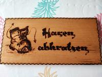 Brett Haxen abkratzen DDR Spruch Schild Ostalgie Dresden - Schönfeld-Weißig Vorschau