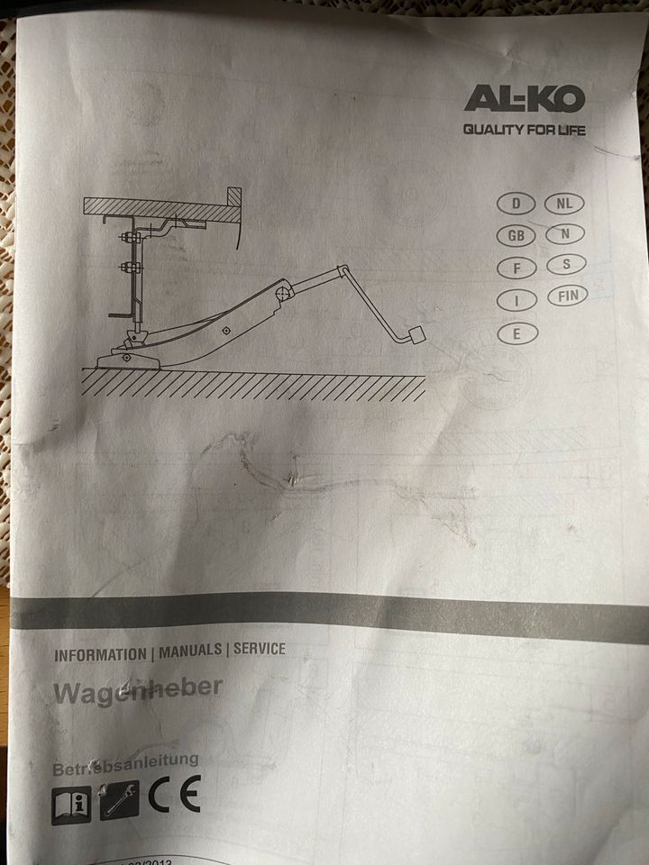 AL-KO Wagenheberaufnahme (nur Winkel) für Wohnwagen in Gemünden Westerwald